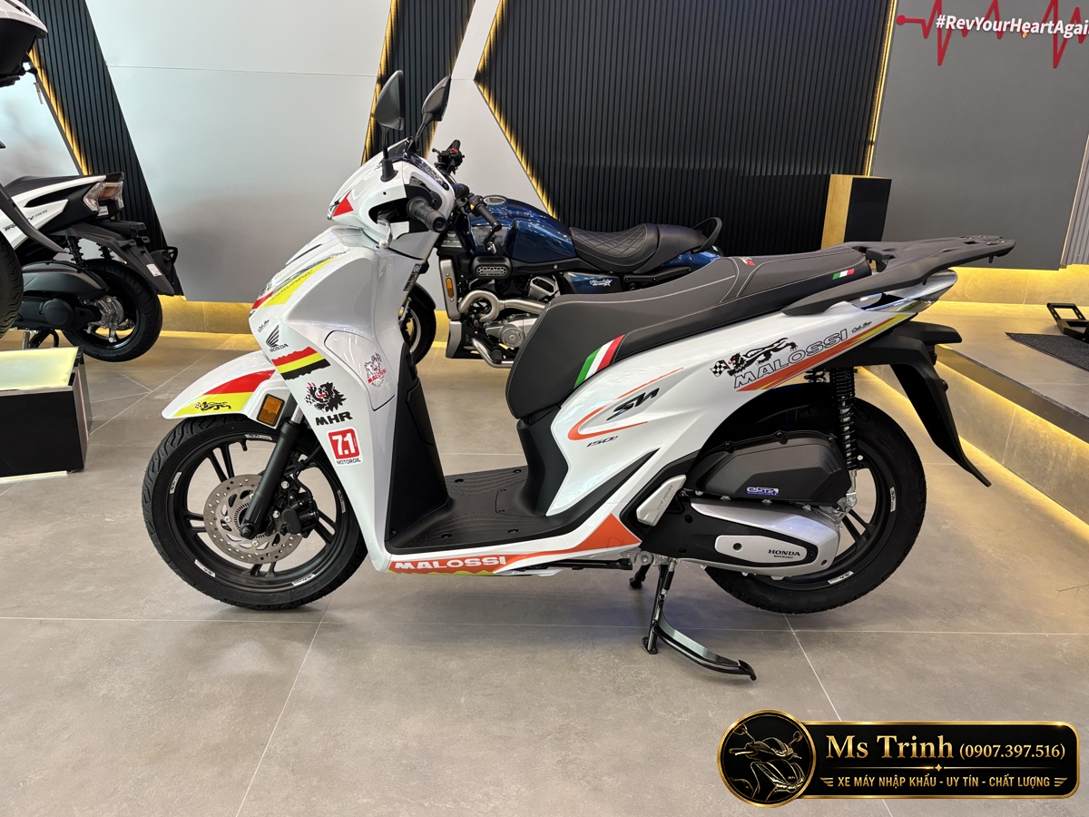 Honda SH150 Ý Malossi 2026 tại Huế - Tem custom thể thao, dáng SH thanh lịch