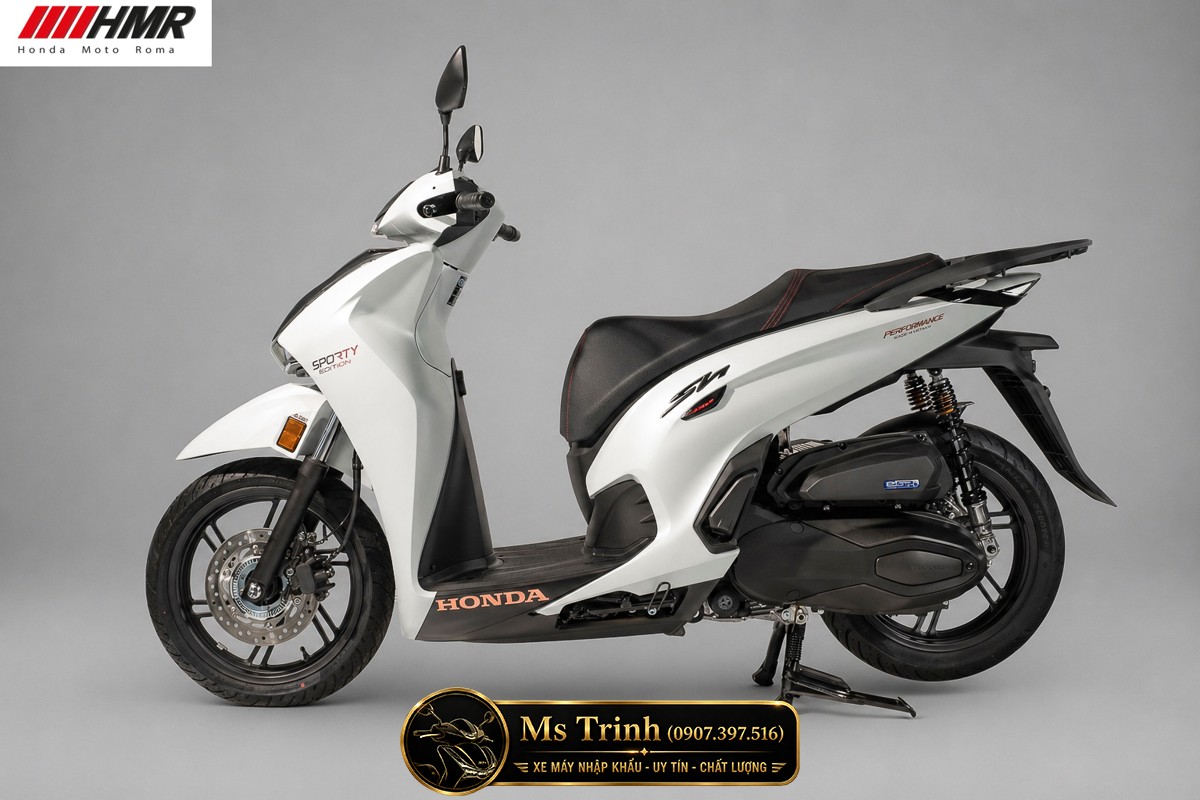 Honda SH350i nhập Ý 2026 tại Huế - SH350i Sporty Trắng Nhám, Xám Bóng Đẳng Cấp Chuẩn Ý