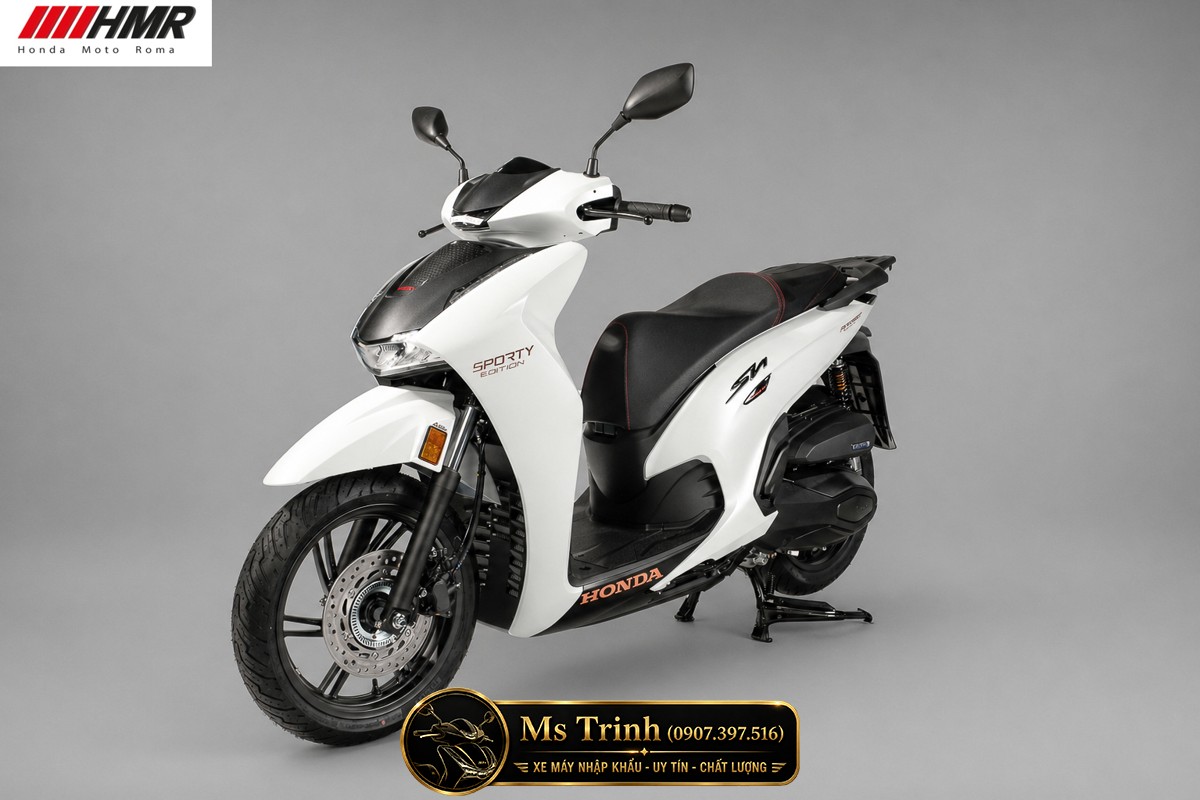 Honda SH350i nhập Ý 2026 tại Huế - SH350i Sporty Trắng Nhám, Xám Bóng Đẳng Cấp Chuẩn Ý