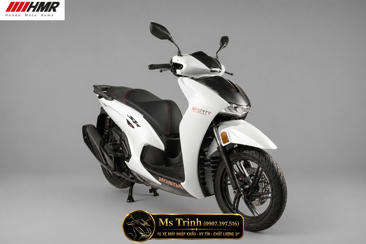 Honda SH350i nhập Ý 2026 tại Huế - SH350i Sporty Trắng Nhám, Xám Bóng Đẳng Cấp Chuẩn Ý