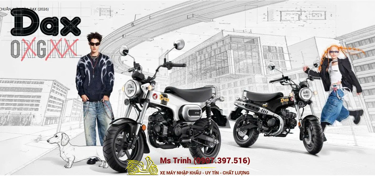 Honda Dax ST125 2026 tại Huế - Minibike huyền thoại khung T-Bone đầy cá tính