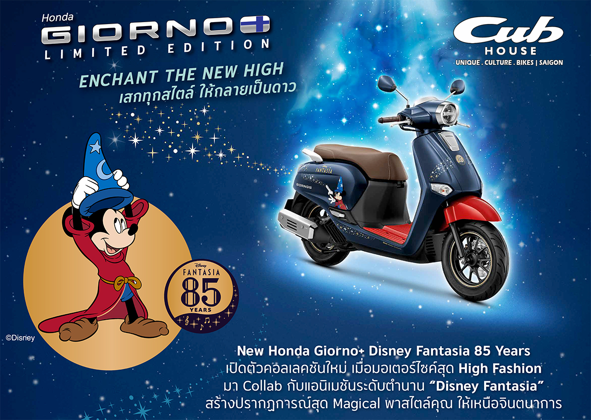 Honda Giorno+ Disney Fantasia 85, Bản Giới Hạn 2.000 xe tại Huế