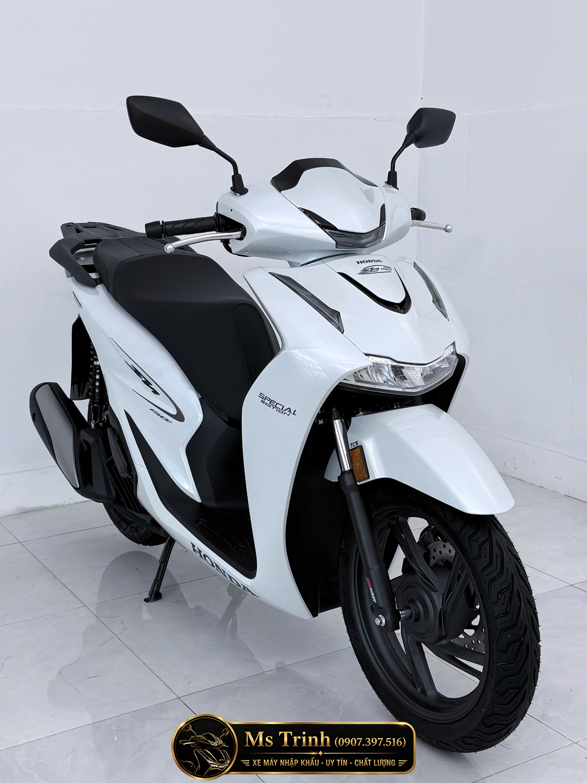 Honda SH150i Special Edition Standard nhập HMR Ý màu trắng tại Huế: Giá trị nằm trong từng chi tiết nguyên bản