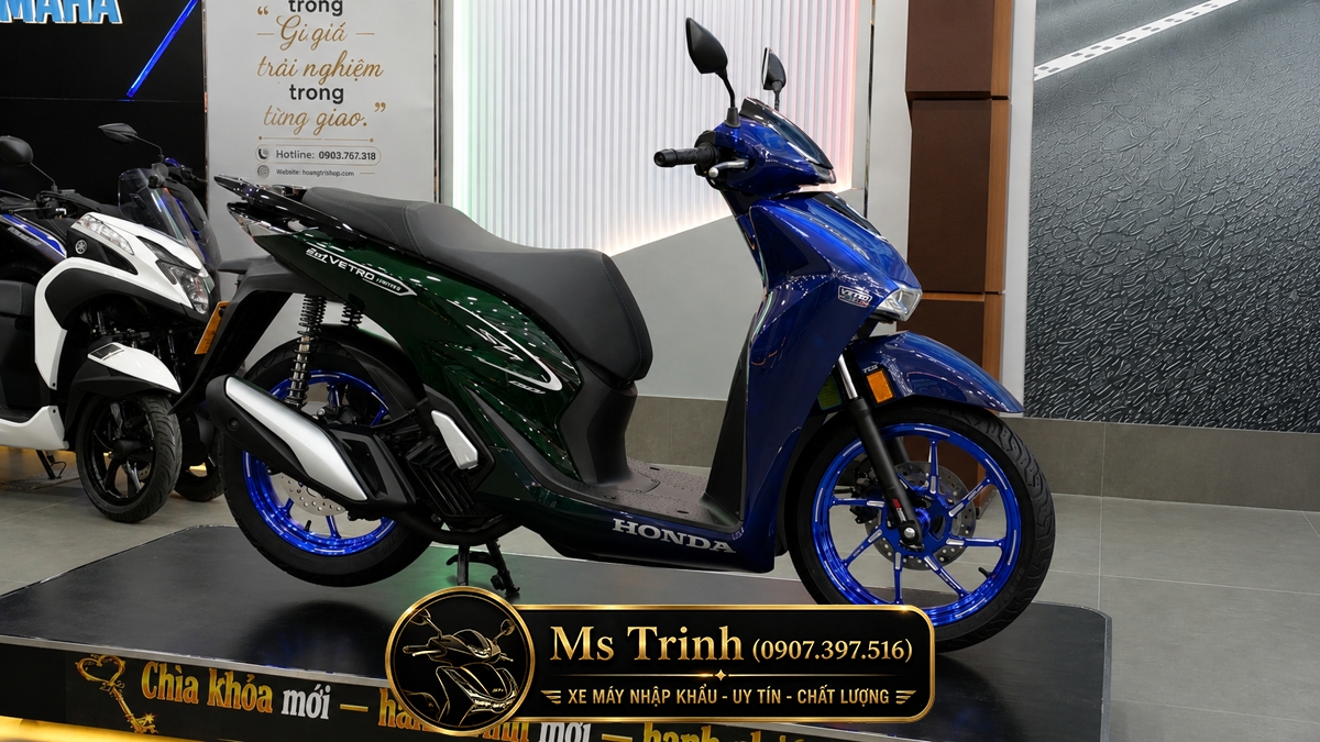 Honda SH150i Vetro Sapphire - Green tại Huế: SH Ý 2 trong 1 giới hạn 200 xe
