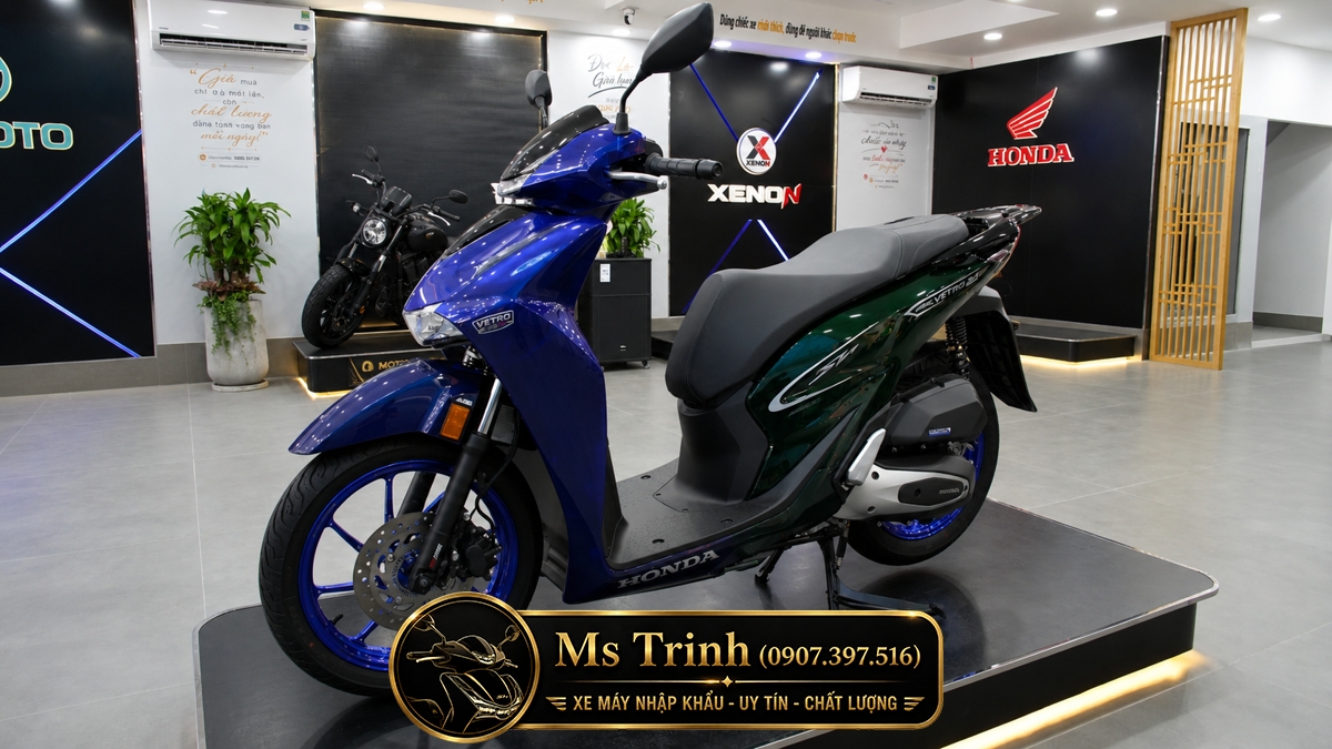 Honda SH150i Vetro Sapphire - Green tại Huế: SH Ý 2 trong 1 giới hạn 200 xe