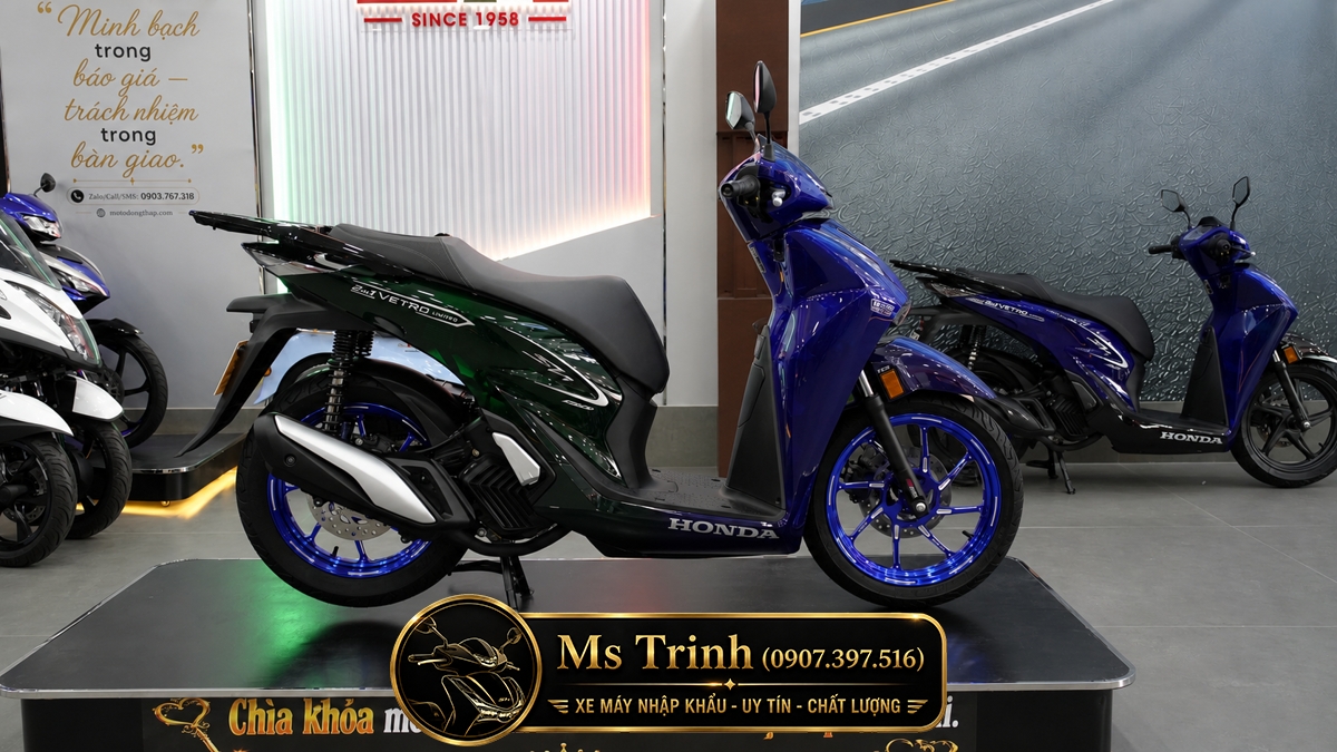 Honda SH150i Vetro Sapphire - Green tại Huế: SH Ý 2 trong 1 giới hạn 200 xe