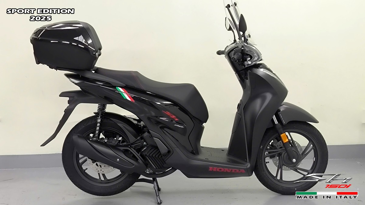 Honda SH150i 2025 Italy Sport Edition Màu Đen, Nhập Chính Hãng, Giá Rẻ tại Huế