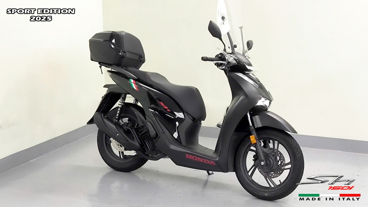 Honda SH150i 2025 Italy Sport Edition Màu Đen, Nhập Chính Hãng, Giá Rẻ tại Huế