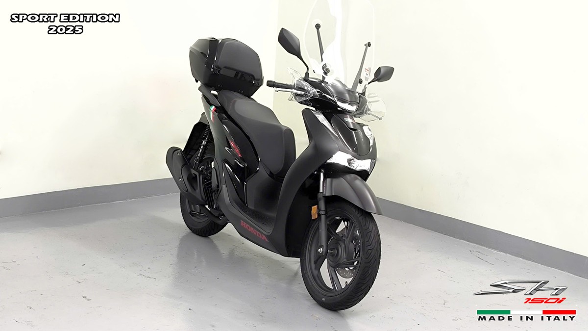 Honda SH150i 2025 Italy Sport Edition Màu Đen, Nhập Chính Hãng, Giá Rẻ tại Huế