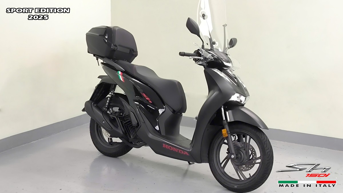 Honda SH150i 2025 Italy Sport Edition Màu Đen, Nhập Chính Hãng, Giá Rẻ tại Huế