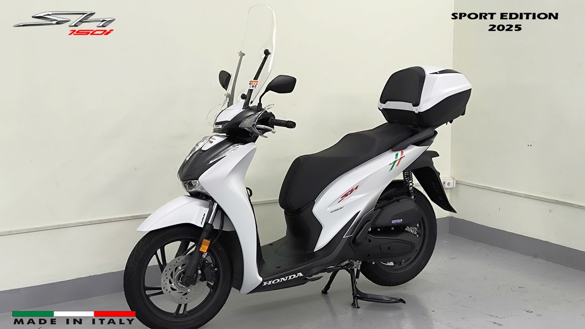 Honda SH150i Sport Edition 2025 Trắng, Made In Italy, Nhập Chính Hãng tại Huế