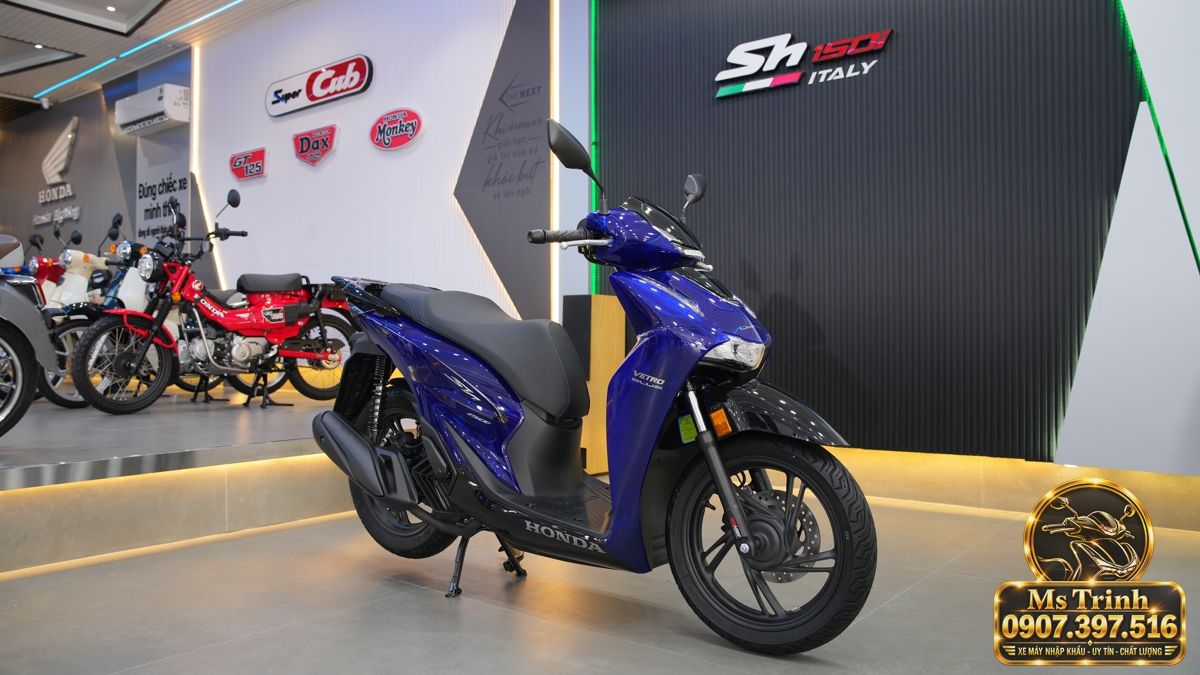 Honda SH150 Vetro Blue 2027 tại Huế - Xanh Sapphire trong suốt, nhập Ý sang trọng
