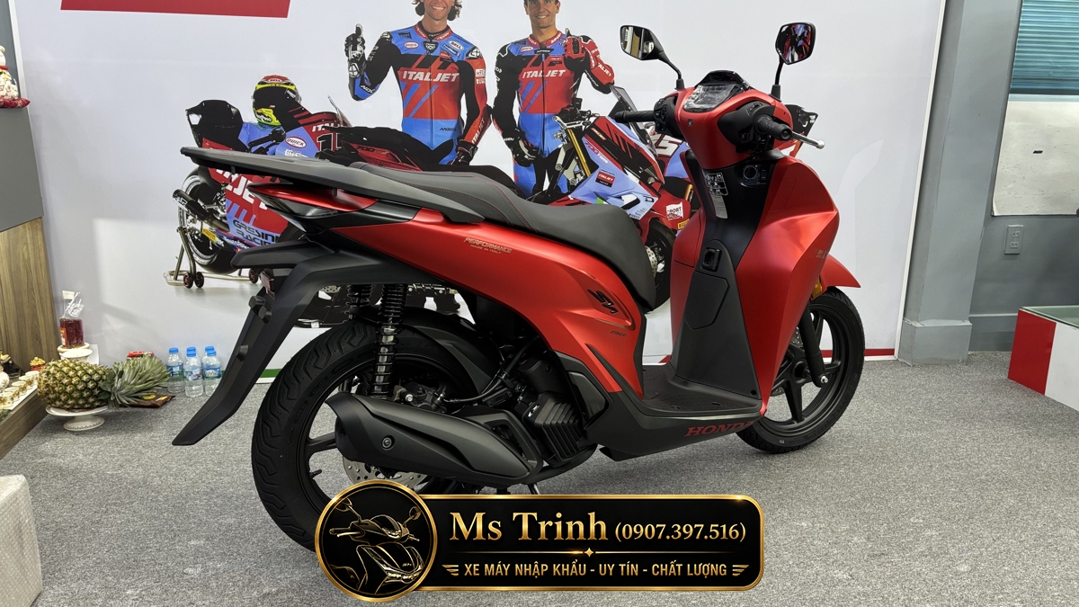 Honda SH150 Ý 2026 màu đỏ Sporty New Concept tại Huế: Giá trị khác biệt của một chiếc SH nhập khẩu