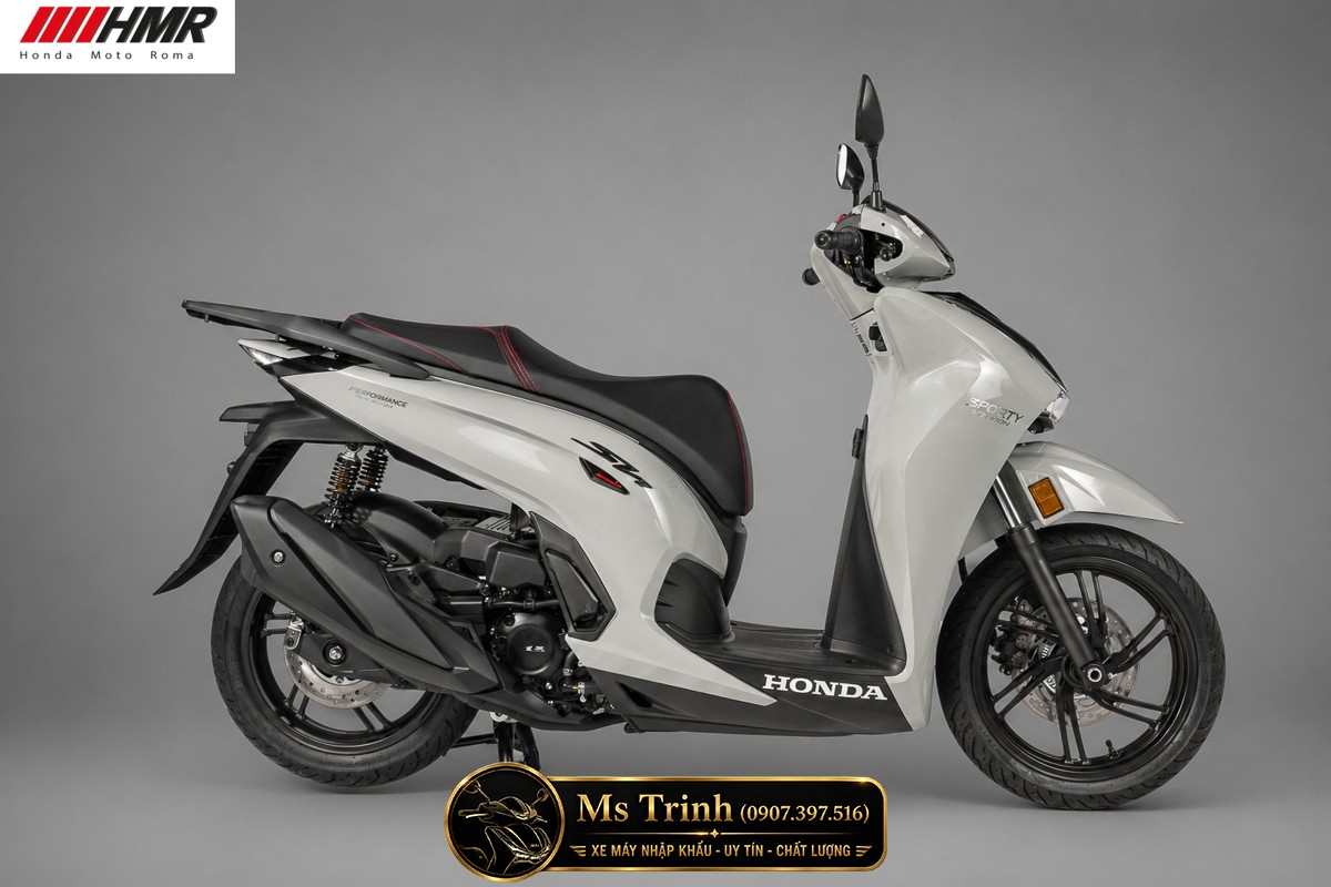 Honda SH350i nhập Ý 2026 tại Huế - SH350i Sporty Trắng Nhám, Xám Bóng Đẳng Cấp Chuẩn Ý
