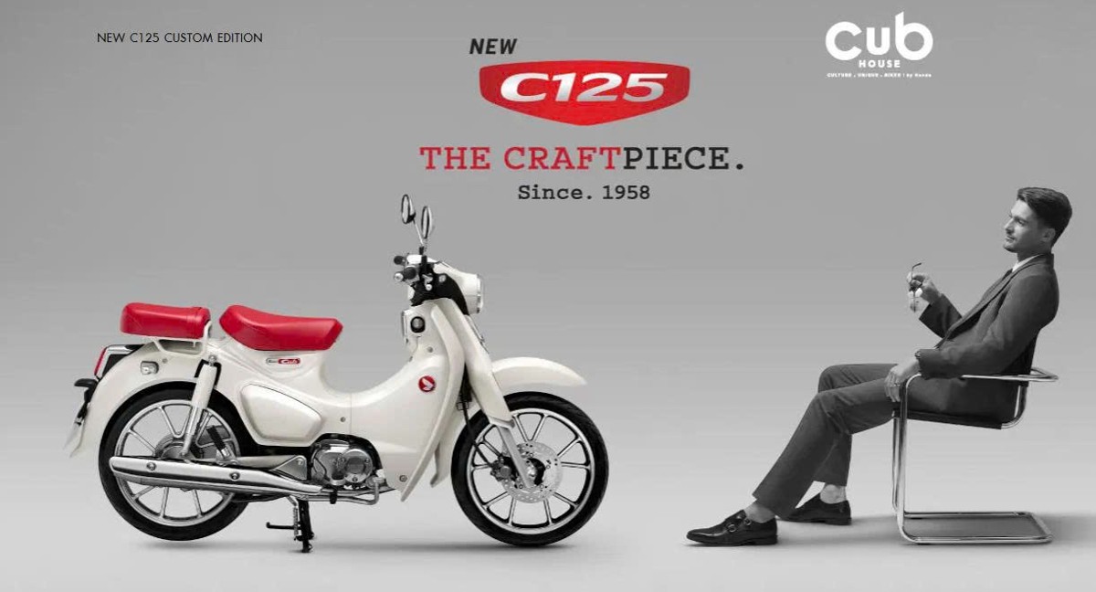 Honda Super Cub 125 Custom Edition Thái Lan 2025 màu trắng tại Huế