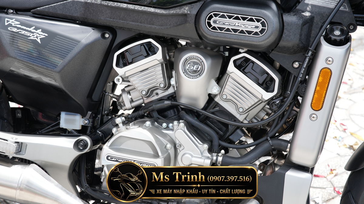 Hyosung GV350X tại Huế - Cruiser 350cc Phong Cách Mỹ Cơ Bắp, Cá Tính