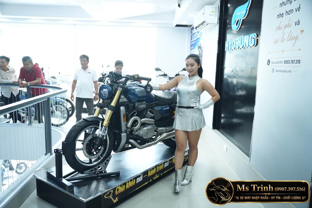 Hyosung GV350X tại Huế - Cruiser 350cc Phong Cách Mỹ Cơ Bắp, Cá Tính