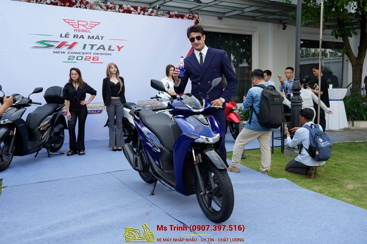 Honda SH150 Vetro Blue 2026 Limited Edition - Siêu phẩm SH Ý dàn áo xanh trong suốt cực hiếm tại Huế