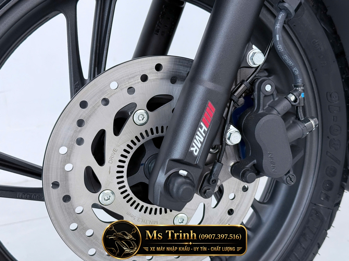 Phanh đĩa ABS bánh trước Honda SH150i HMR sử dụng lốp Michelin